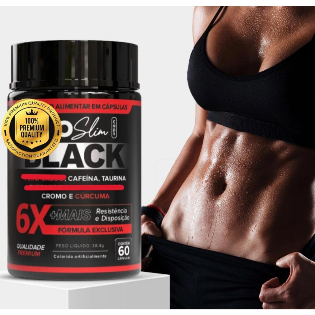 Slim® Black6x Suplemento Alimentar em Cápsulas + MAGNÉSIO  + VITAMINA B12 - Envio Imediato em Oferta na Shopee