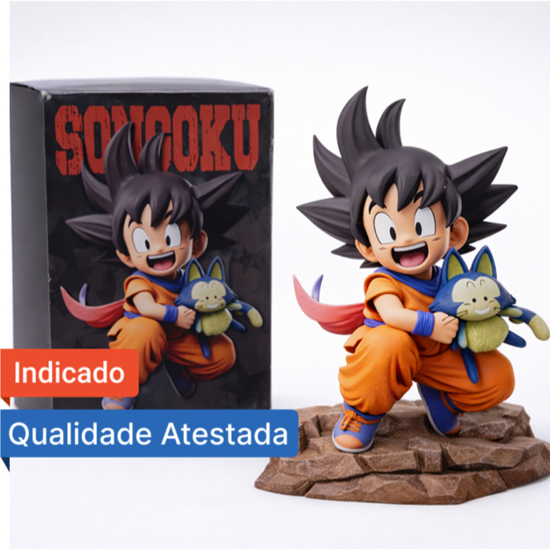 Boneco Son Goku Criança Ozaru, Action Figure Colecionavel Dragon Ball, 10cm figura de PVC