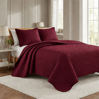 Kit Cobre Leito Colcha Queen 3 Peças Porta Travesseiro Luxo em Oferta na Shopee