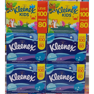 Kit de 6 Caixas de Lenço de Papel com 100 Und Cada Caixa em Oferta na Shopee