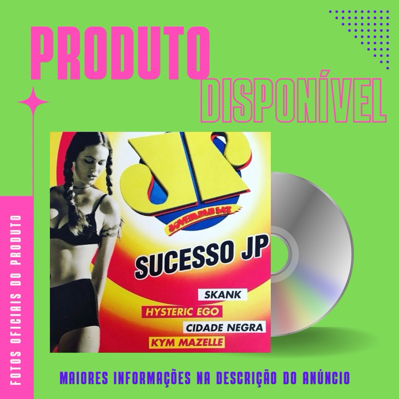 CD JOVEM PAN - SUCESSO JOVEM PAN (Skank, Alexia, Hysteric Ego, Kym Mazelle, Cidade Negra, Lulu Santos, No Mercy