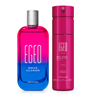 Combo O Boticário: Egeo Dolce 90ml + Body Spray Egeo Dolce 100ml