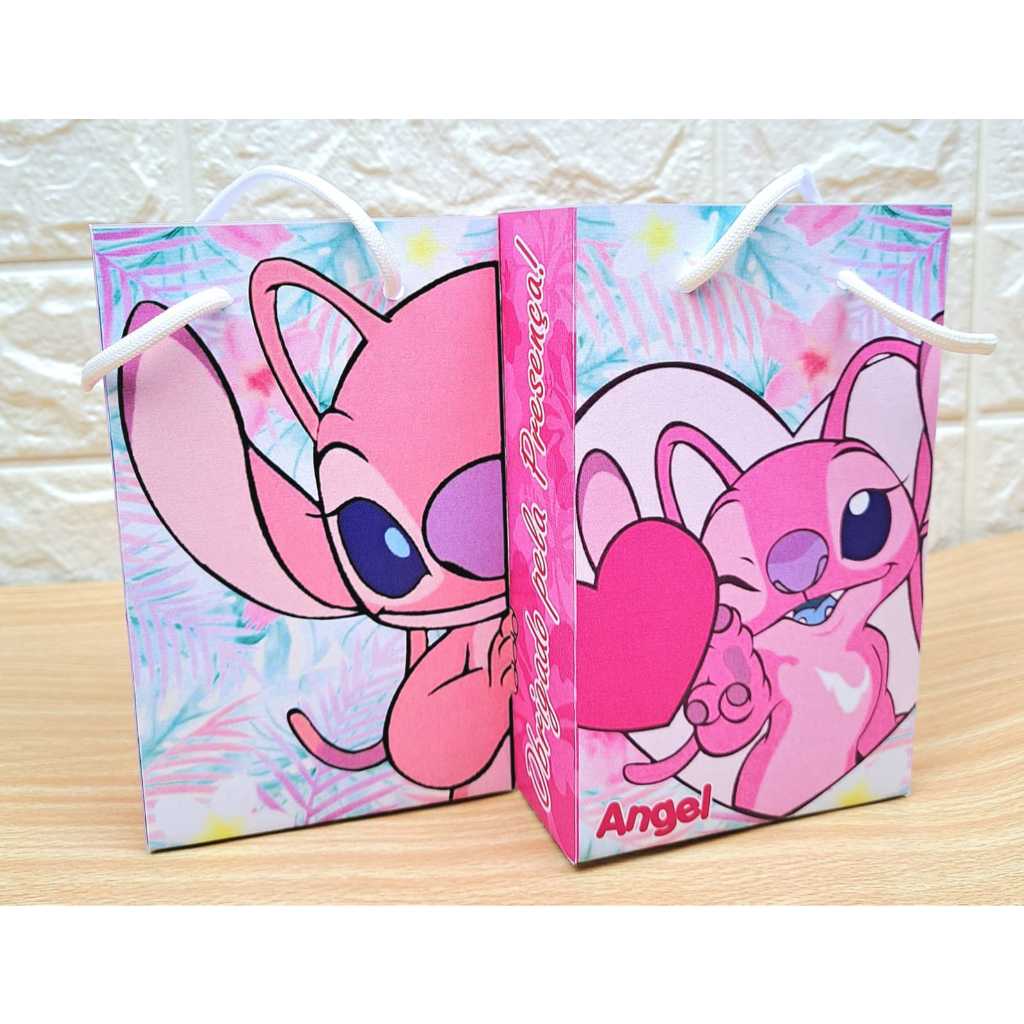 Sacolinha Surpresa Personalizada para Lembrancinha de Festa  Angel/Stitch