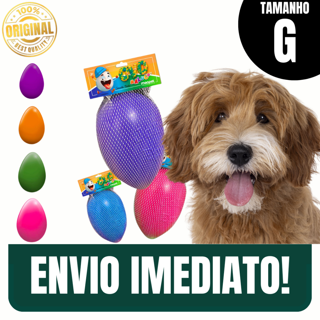 Brinquedo Interativo Ovo Maluco para Cachorro Diversão Garantida Mordedor - Envio Imediato em Oferta na Shopee