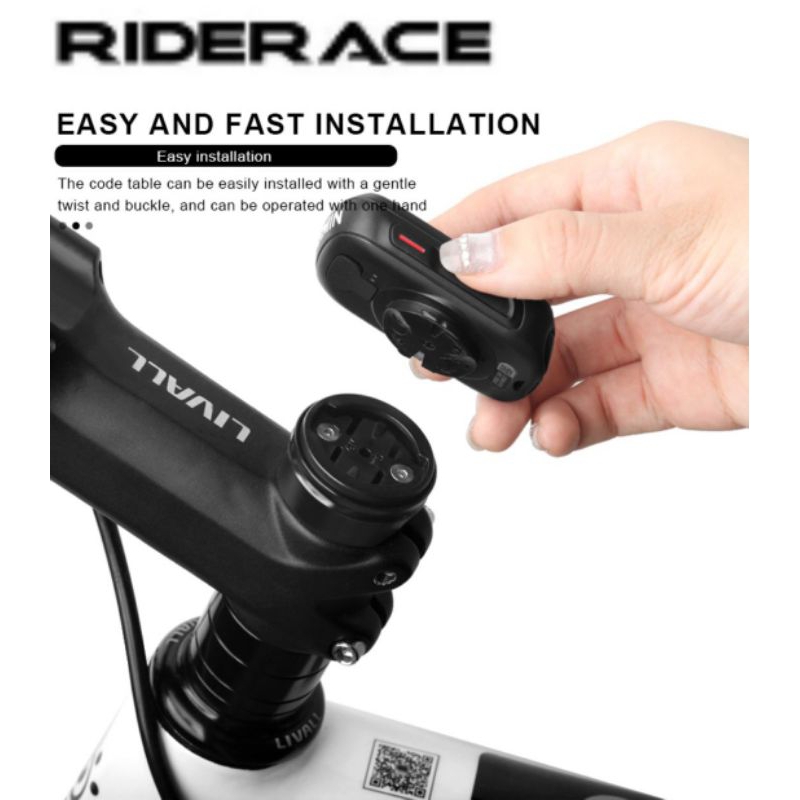 Suporte GPS Bike Speed MTB de Mesa RIDERACE Alumínio p/ GARMIN BRYTON WAHOO CATEYE ABSOLUTE XOSS