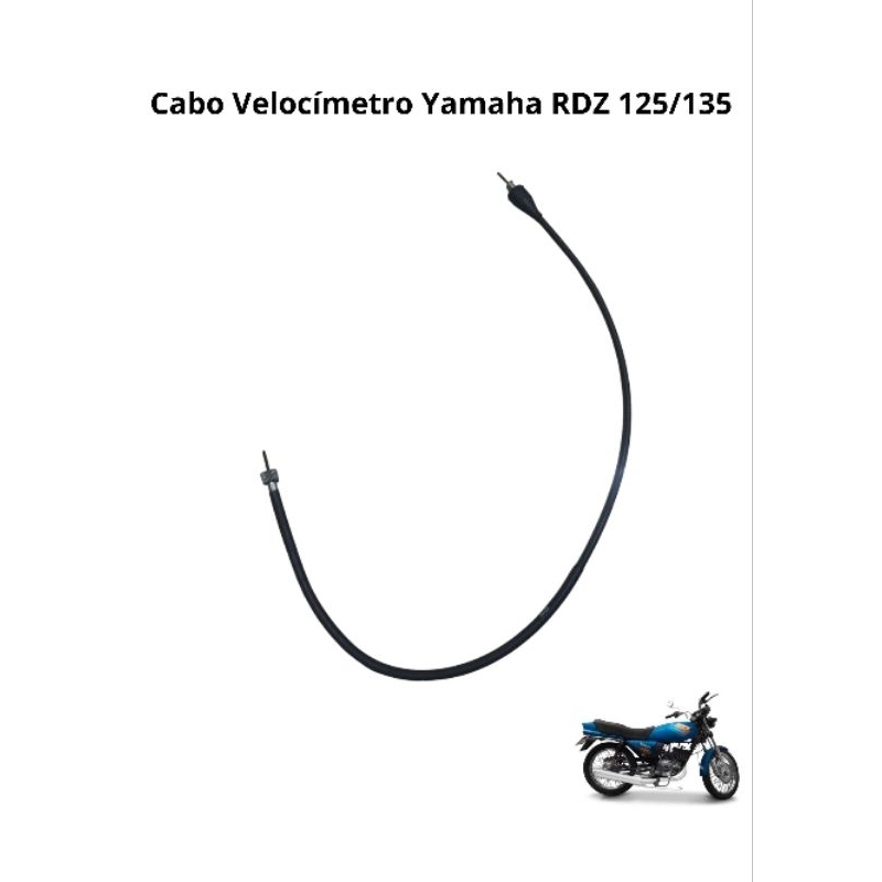 Cabo Velocímetro Moto Rdz 125/135 Yamaha Grua Alta Durabilidade