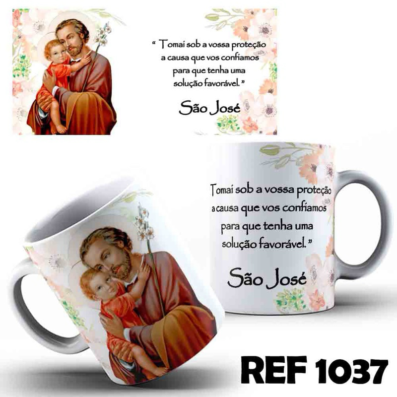 CANECA PERSONALIZADA SÃO JOSÉ em Oferta na Shopee