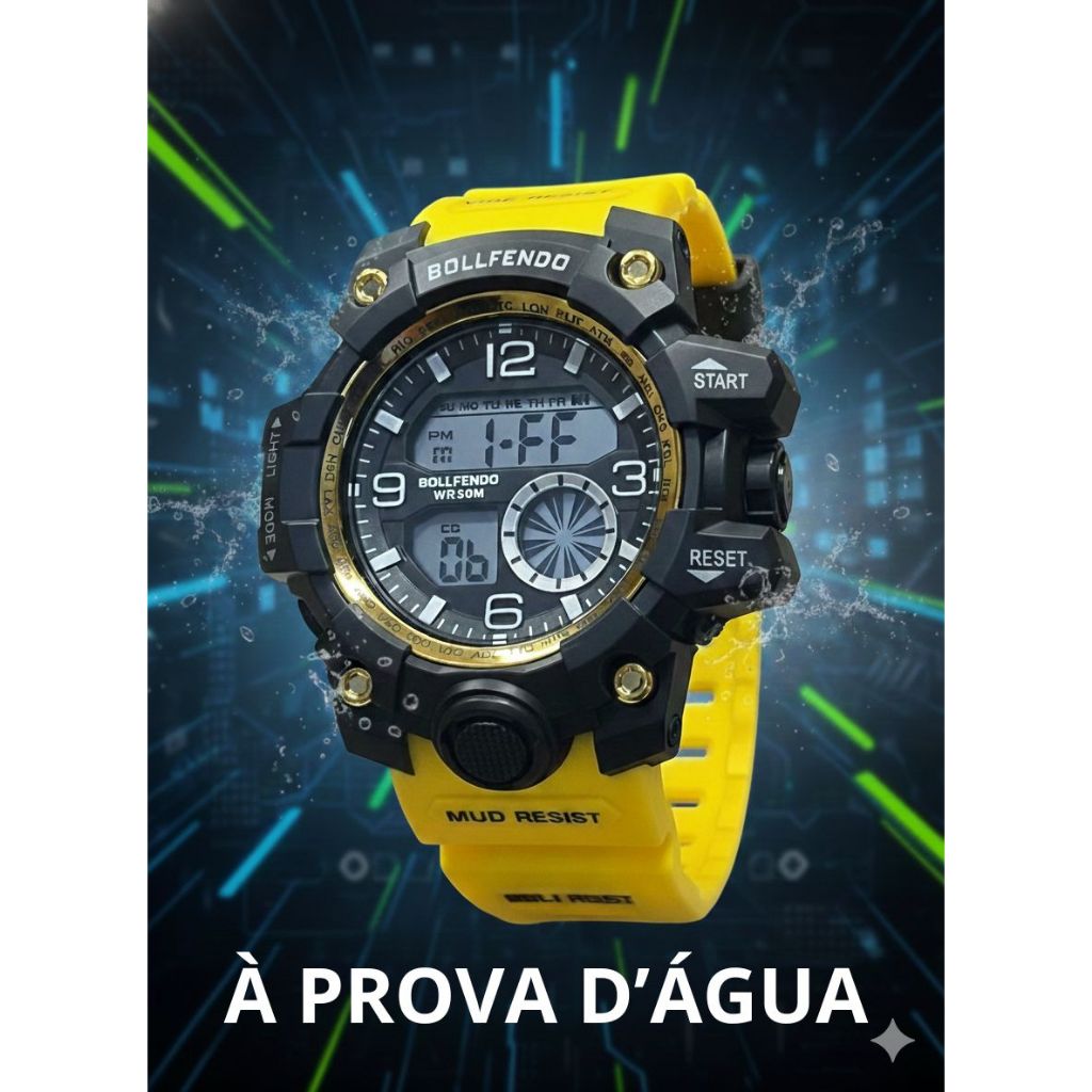 Relógio Masculino Multifuncional Digital A Prova D Água, Relógio Esportivo