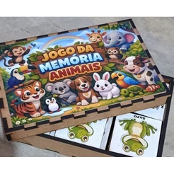 Jogo da Memória Animais – 40 Peças | Educativo Infantil - ENVIO IMEDIATO