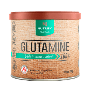 Glutamine L-Glutamina Isolada 100% - Suplemento Alimentar para Suporte Energético - 150g