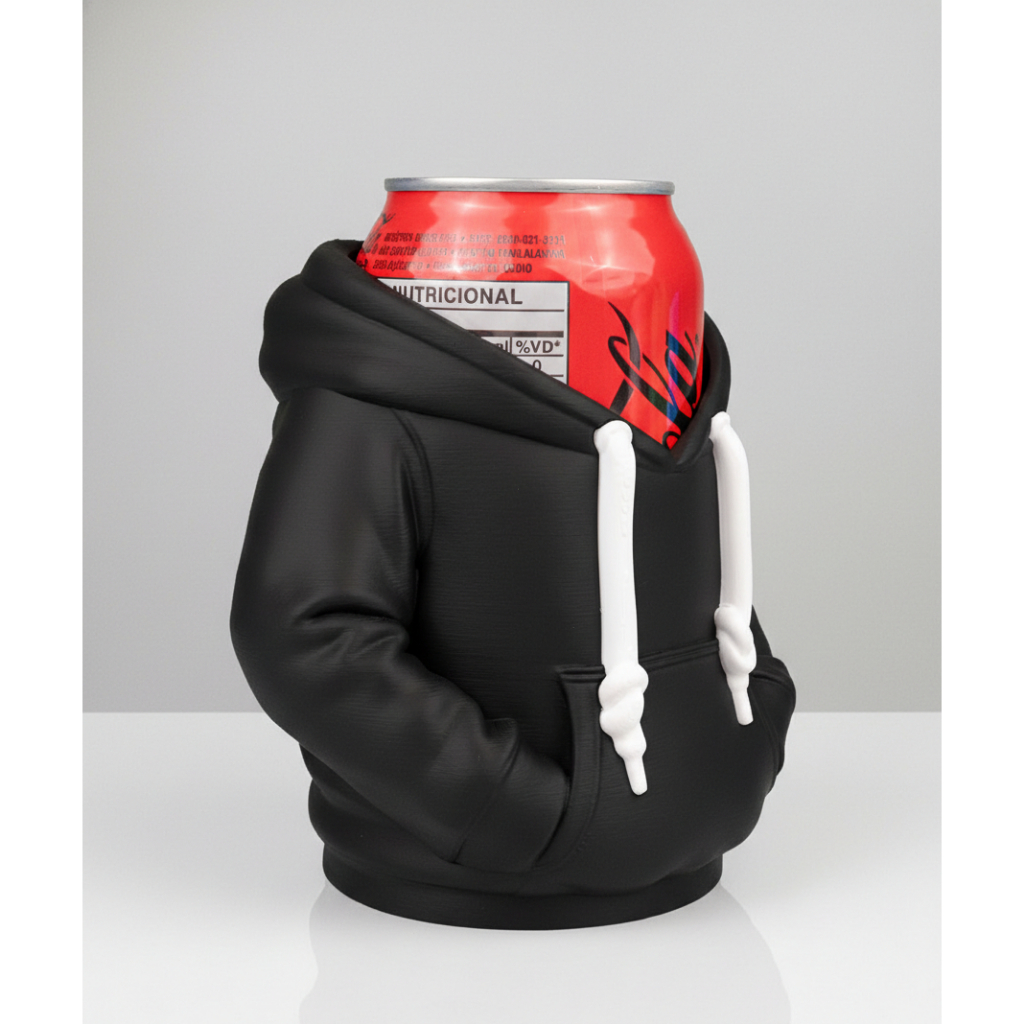 Mini Moletom Porta Lata/Porta Treco – Estilo Criativo, Impressão 3D em Diversas Cores