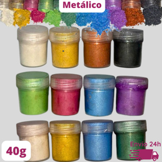 Kit 10 e 4 mica pigmento metálico perolado pó resina joia bisquit velas diy perola cintilante brilho em Oferta na Shopee