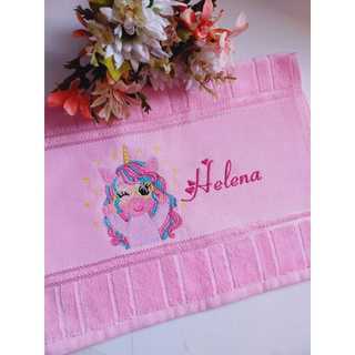 Toalha Bordada Personalizada com Nome/Presente Infantil/Toalha com Desenho Personalizado/toalha infantil