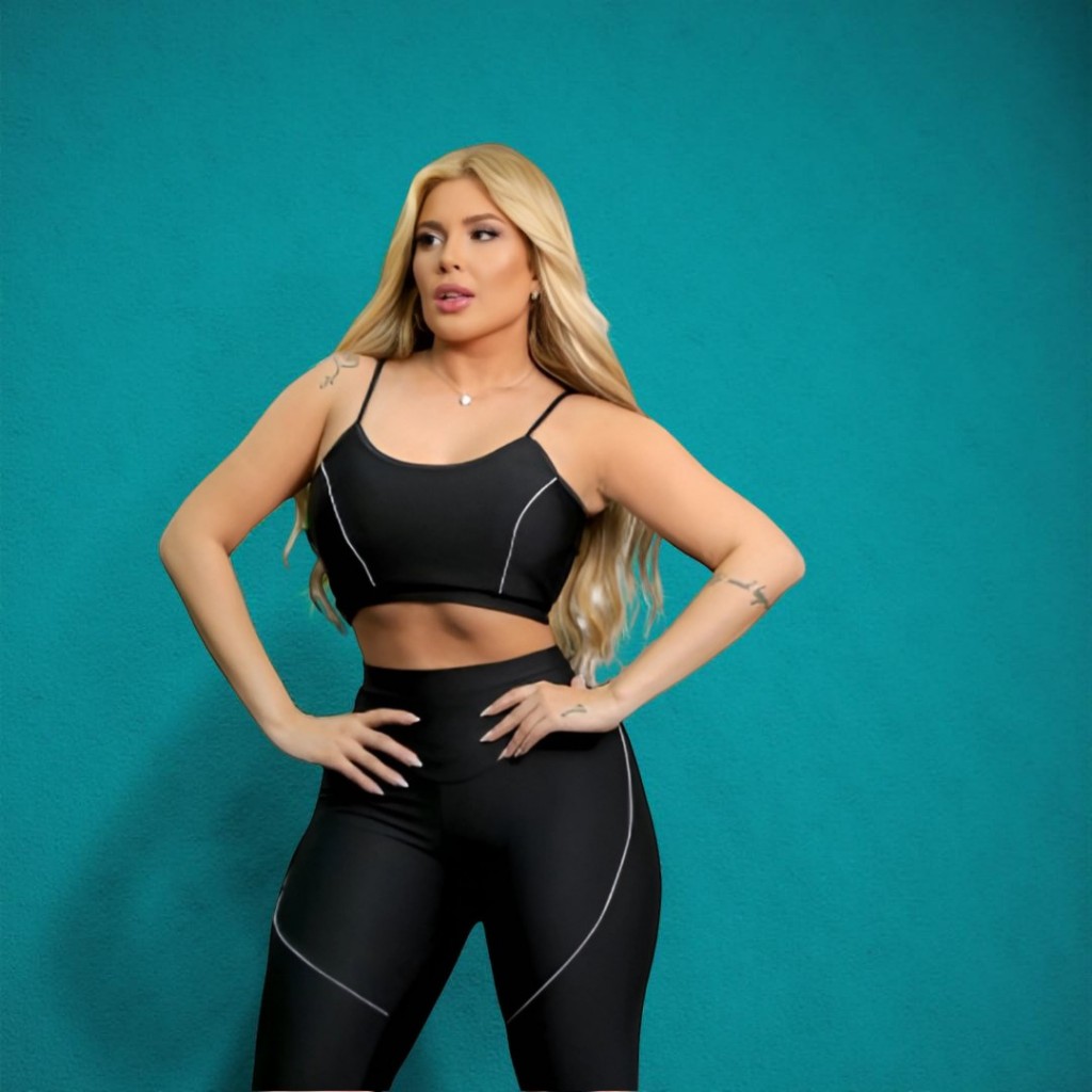 Conjunto Feminino Fitness Para Academia Com Bastante Elastano | Sem Transparência Mania