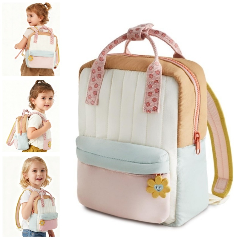 Mochila De Girassóis Pingentes Coloridos Para 2 A 4 Anos Crianças De Jardim- Presente De Feriado