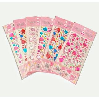 Folhas Adesivos Acrílicos Coloridos De Rhinestone Deco DIY Material Mini Stickers Decalques Festa Brilho Carnaval