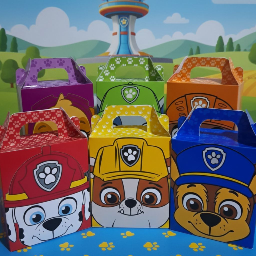 Personalizados PATRULHA CANINA - CAIXA MALETINHA SURPRESA Pegue e Monte  Lembrancinhas para Festa infantil em Oferta na Shopee