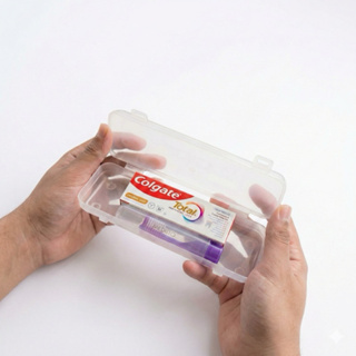 Kit Viagem  Escova Dental Portátil + Pasta Colgate 30g + Estojo Organizador Prático Trabalho Viagem em Oferta na Shopee