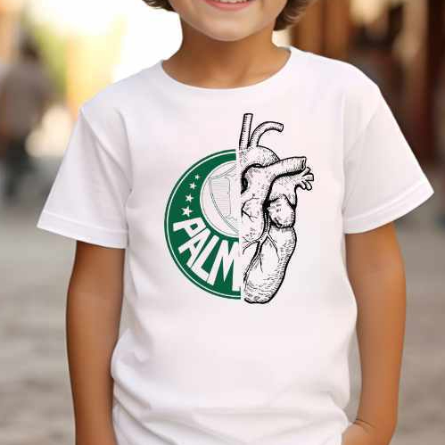 Camisa Do Palmeiras Infantil Blusa Branca