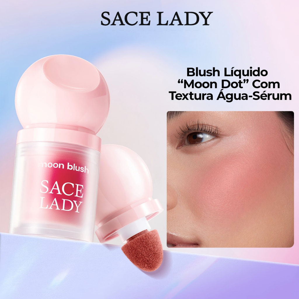 Blush Liquido SACE LADY Com Pincel Flocking Bastão de Blush Leve e Sedoso em Oferta na Shopee