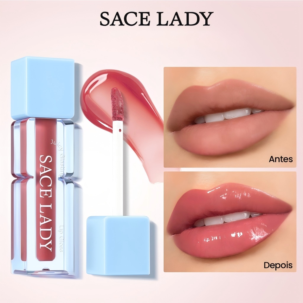 Gloss Labial SACE LADY  Suculento Longa e Duração Batom Brilhoso brilho em Oferta na Shopee
