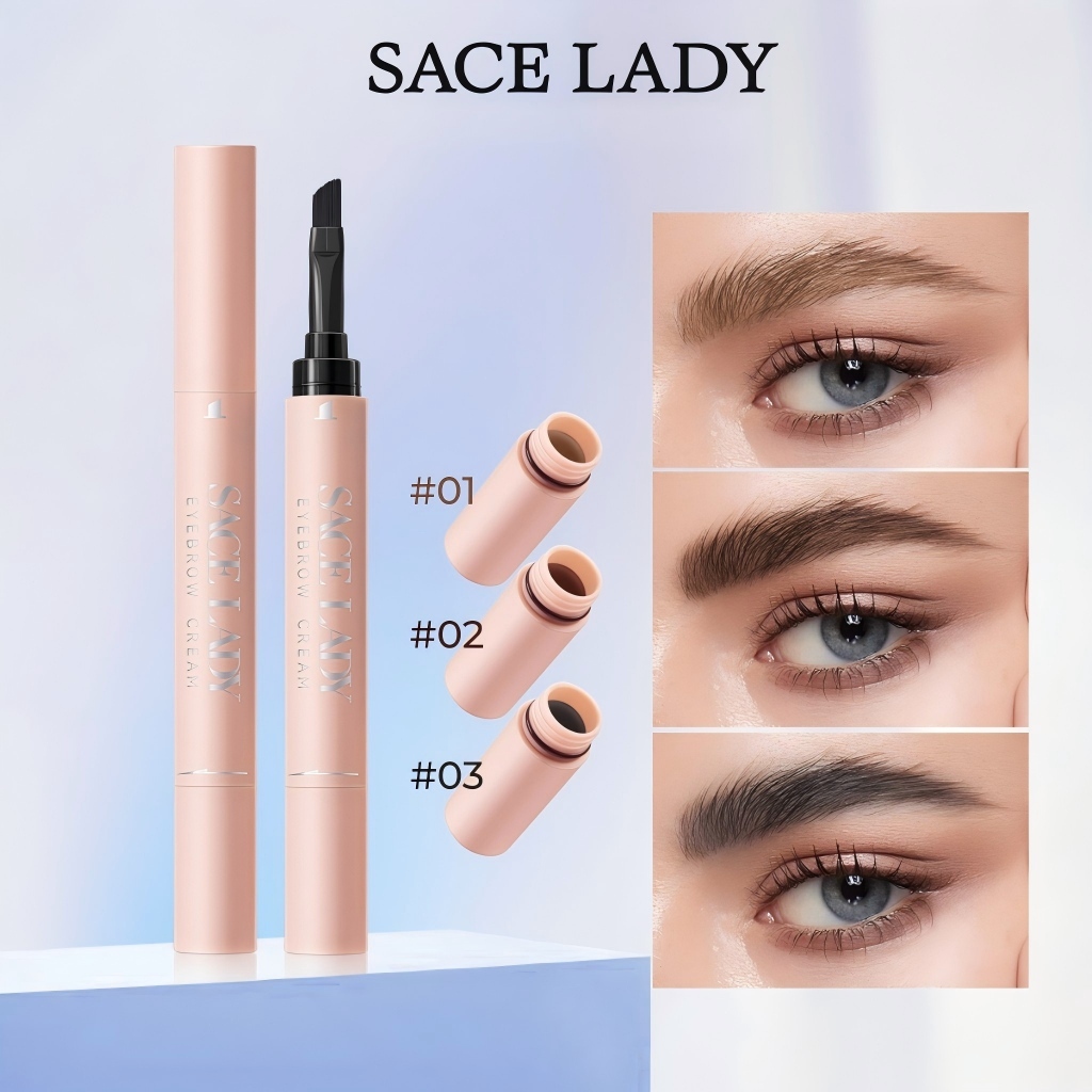SACE LADY Gel de Sobrancelhas à Prova de Água, Longa Duração, com Pincel para Maquilhagem dos Olhos em Oferta na Shopee