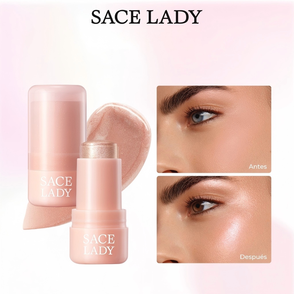 Bastão Iluminador SACE LADY – Toque Frio e Brilho Radiante para a Pele em Oferta na Shopee