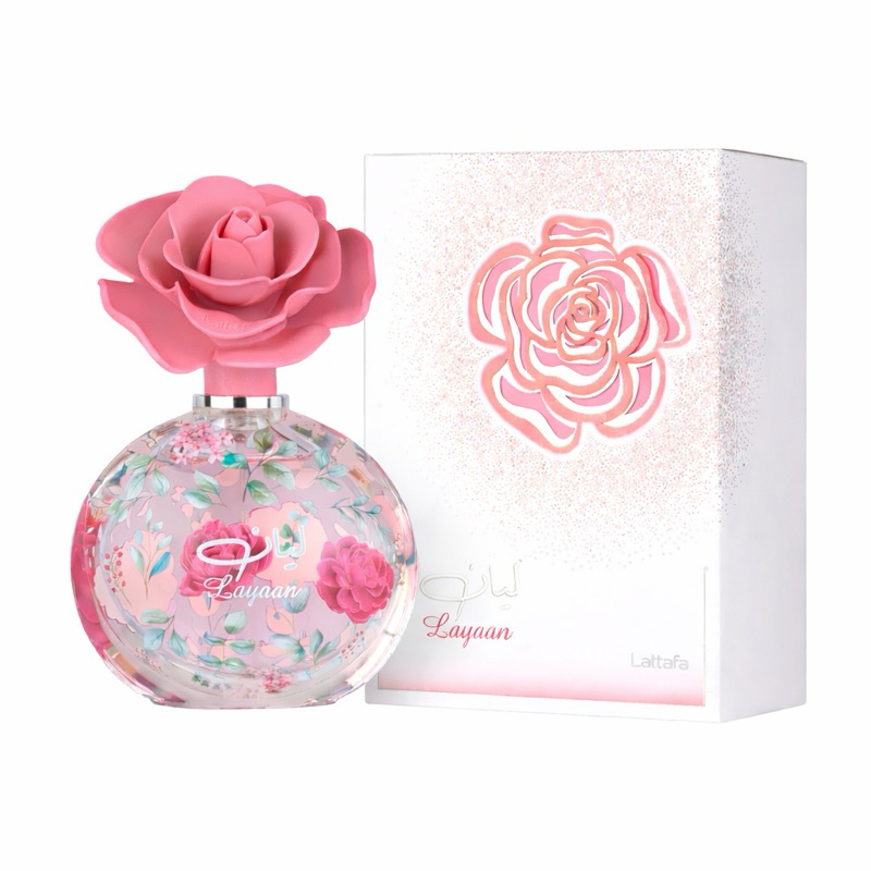 Perfume Árabe Layaan Lattafa Feminino 75ml Original Floral Doce Luxo em Oferta na Shopee