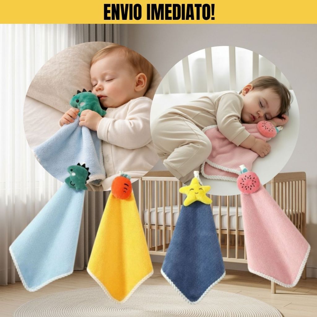 Paninho/Naninha Infantil Toalhinha Fofa Poliéster Criança Multiuso Cozinha/Banheiro Decorativo