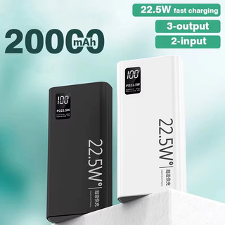 Carregador Portátil 20000mah grande capacidade power bank usb c rápido portátil bateria p…