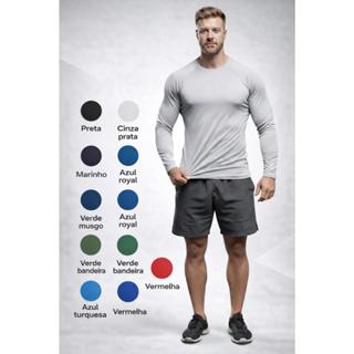 Camisa UV Masculina Proteção Solar UV50+ Segunda Pele Térmica em Oferta na Shopee