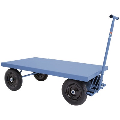 Carrinho Plataforma Chapa Aço Indústria 800 KG Roda Pneumático Reforçado Envio Imediato