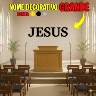 Letreiro Parede Jesus Quadro Decorativo Sala Religioso E Igrejas Altar em Oferta na Shopee