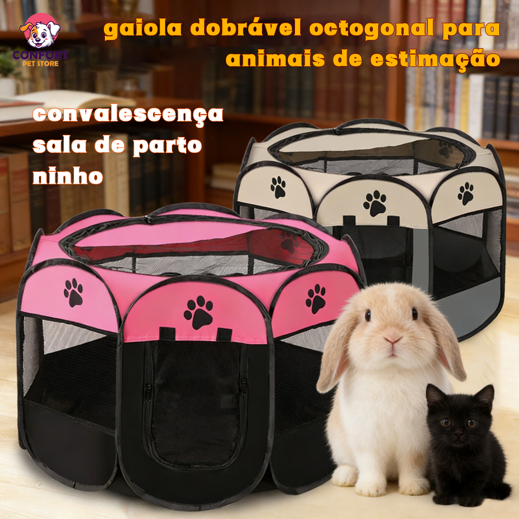 Casinha Para Pets Gatos Grande Dobravél Portatil 6 Cores Canil, gatil, coelhinho sala de parto em Oferta na Shopee