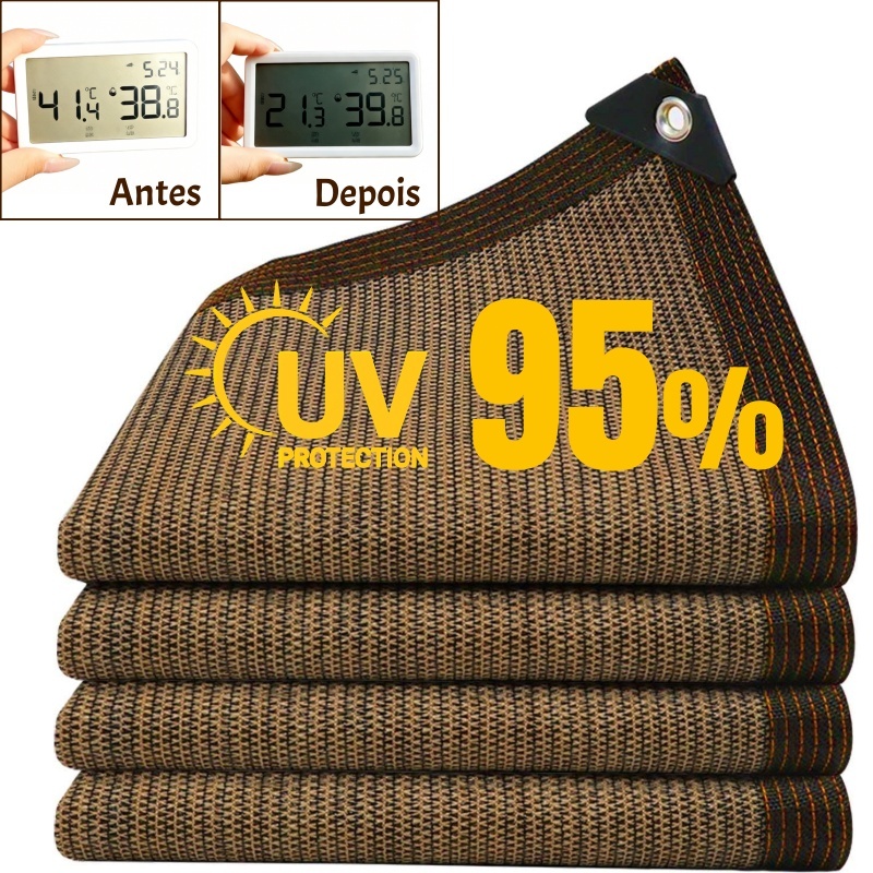 Rede de Sombreamento Anti-UV HDPE 95% - para Plantas de Estufa, Piscina, Carros e Casa Disponível em Vários Tamanhos em Oferta na Shopee
