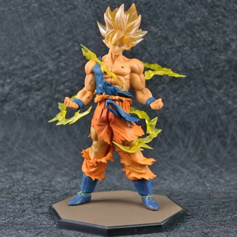 Goku Super Saiyajin - Dragon Ball Z - Figura de Ação Action Figure - Boneco não Articulado - Estatua