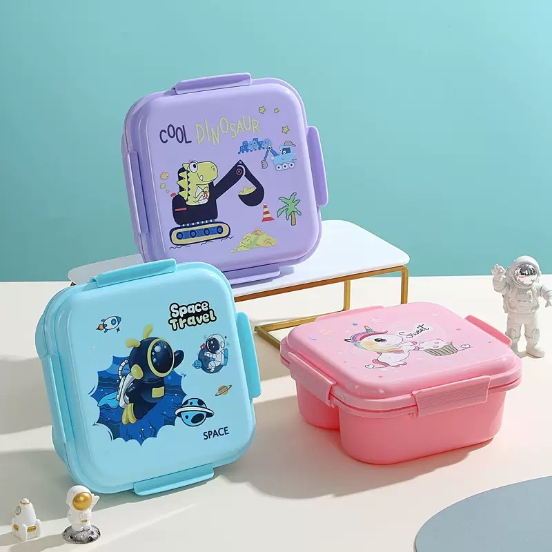 Kit Marmita Lancheira Infantil com Talheres de Plástico e Garrafa de 400ml Para Escolar em Oferta na Shopee