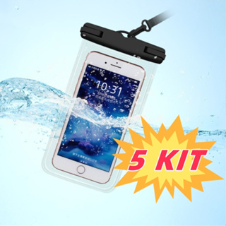 Kit C/5 Celular Capa Bolsa A Prova Dágua Impermeável Universal Para Promoção em Oferta na Shopee