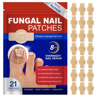 Adesivos Remendo De Fungo De Unha, 64/32/21 Pçs Pé Reparação De Unhas Remendo Cinza Correção Fúngica Adesivo em Oferta na Shopee