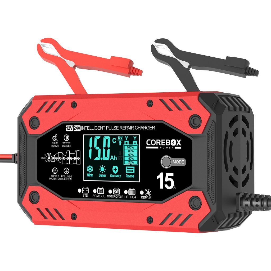 Carregador de Bateria Automotivo Bivolt  AC 110-240V 12V/24V DC 3.3V-29.6V 0.5-15A Universal em Oferta na Shopee