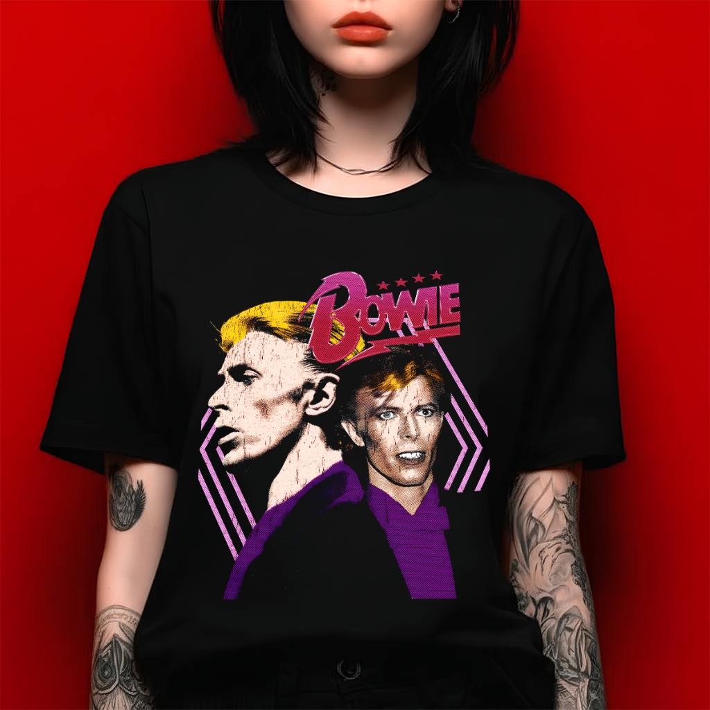 Camiseta Unissex David Bowie Camisa Masculina Blusa Feminina Algodão