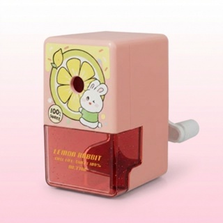 Apontador de Lápis de Mesa Escolar Infantil de Manivela Desenho Animado Com Depósito Grande Automático em Oferta na Shopee