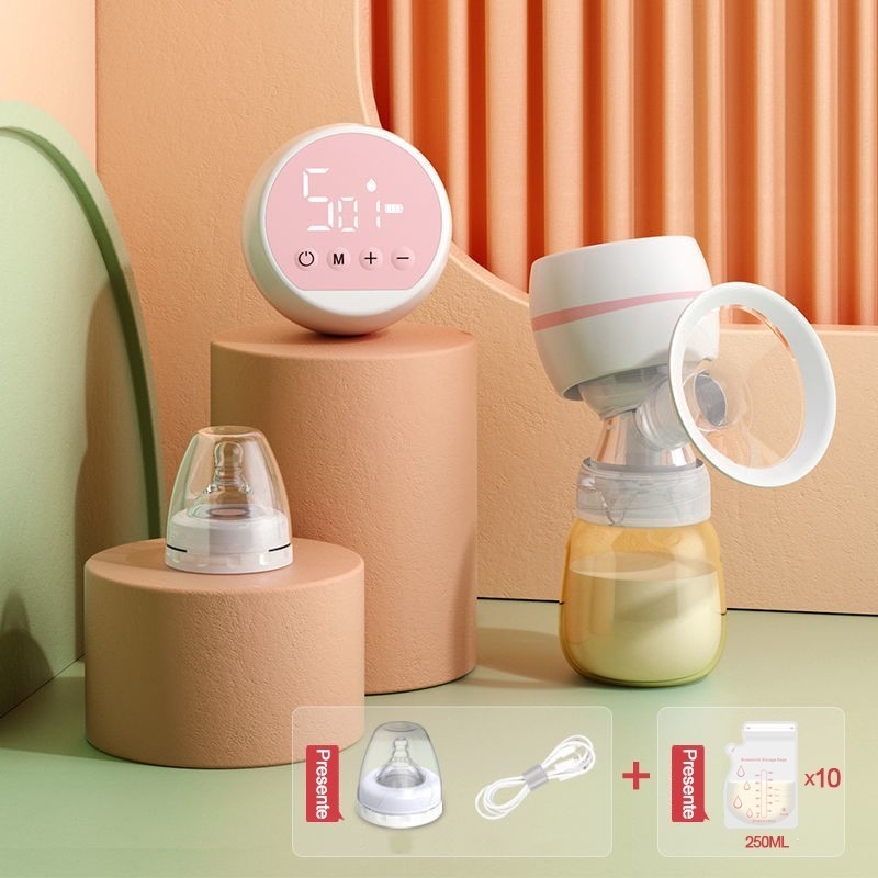 Bomba Amamentacao tira-leite elétrica Sem dor Alta potencia de sucção integrada Silenciosa Portátil em Oferta na Shopee