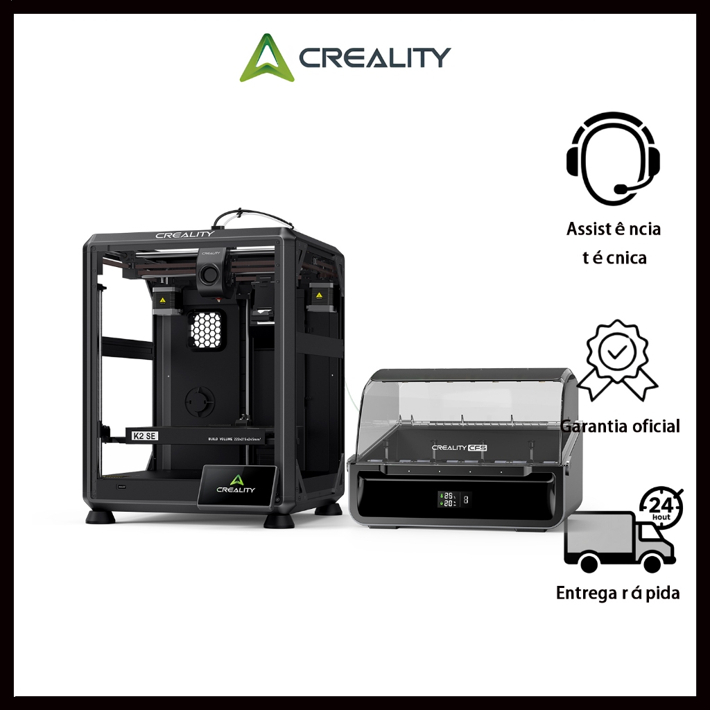Creality Oficial K2 SE Combo impressora 3d Com CFS  100-240V ≤500 mm/s em Oferta na Shopee