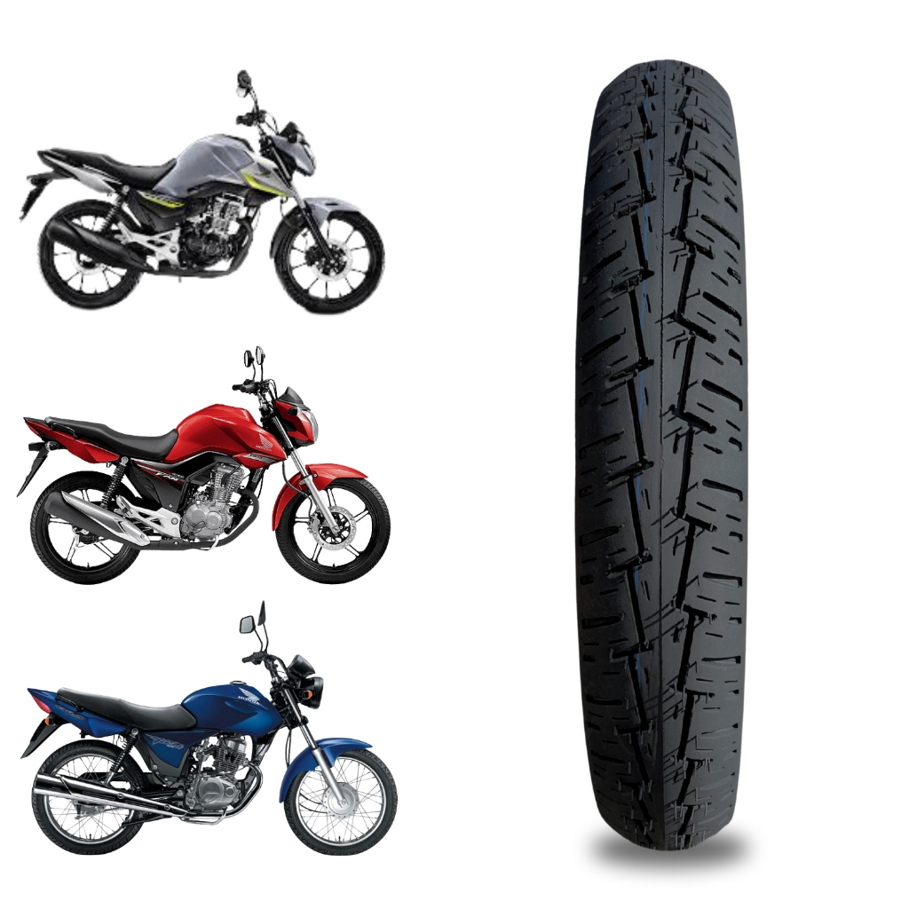 Pneu 90/90 R18 Aro 18 Traseiro Street Para CG 150 Titan Fan 125 e Bros 150 Pronta Entrega Rápida