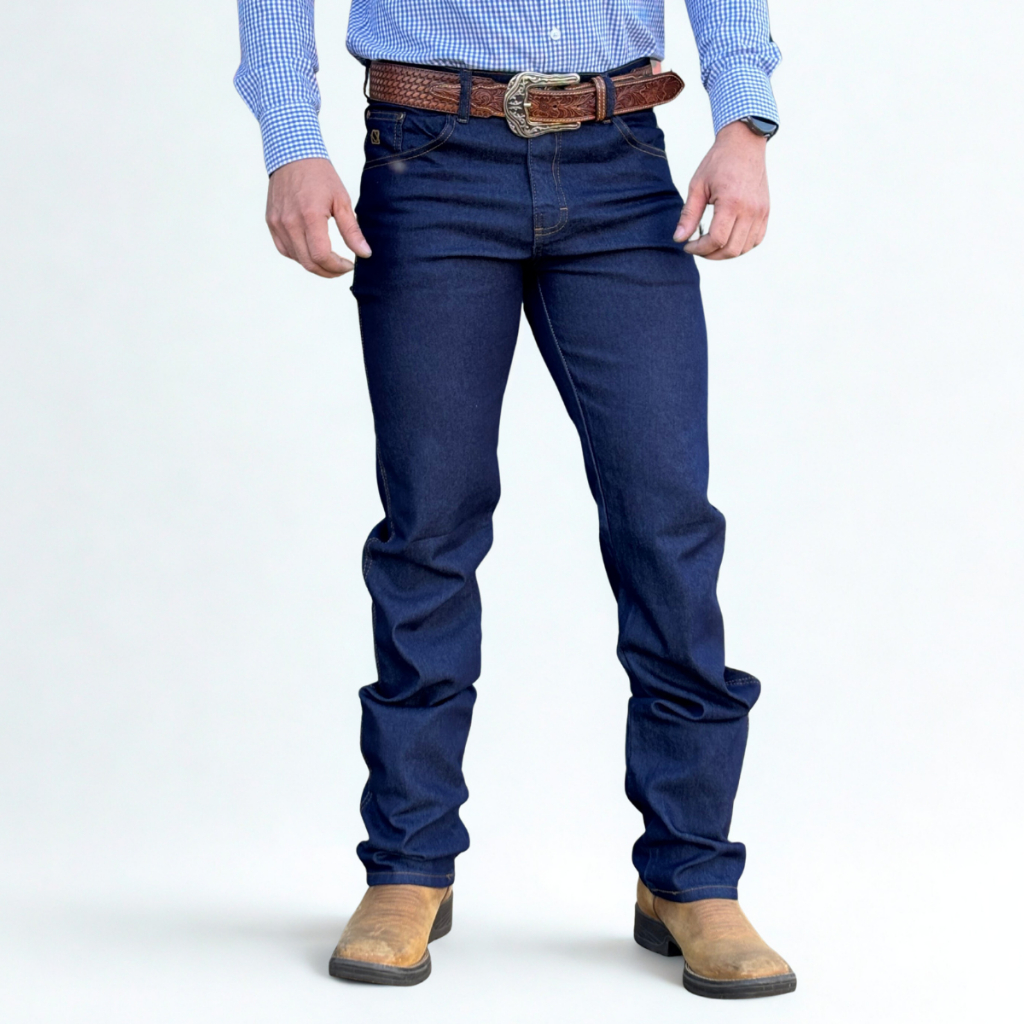 Calça Country Masculina Jeans Premium Com Elastano