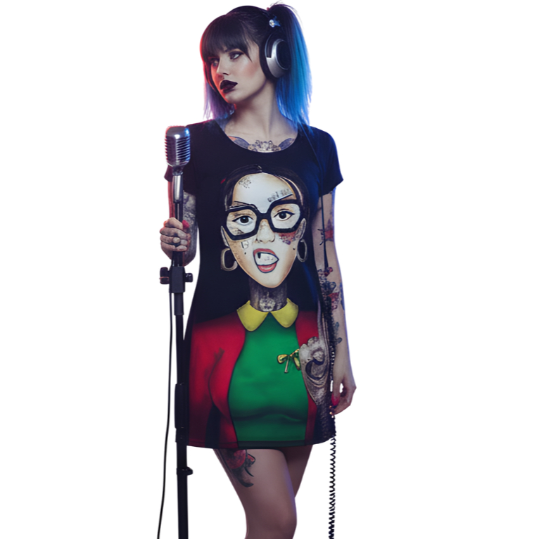 Vestido Adulto ou Infantil - Chiqui Punk em Oferta na Shopee