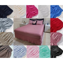 Saia para Colchão Cama Box 2 elásticos - Delicada ( PROMOÇÂO )