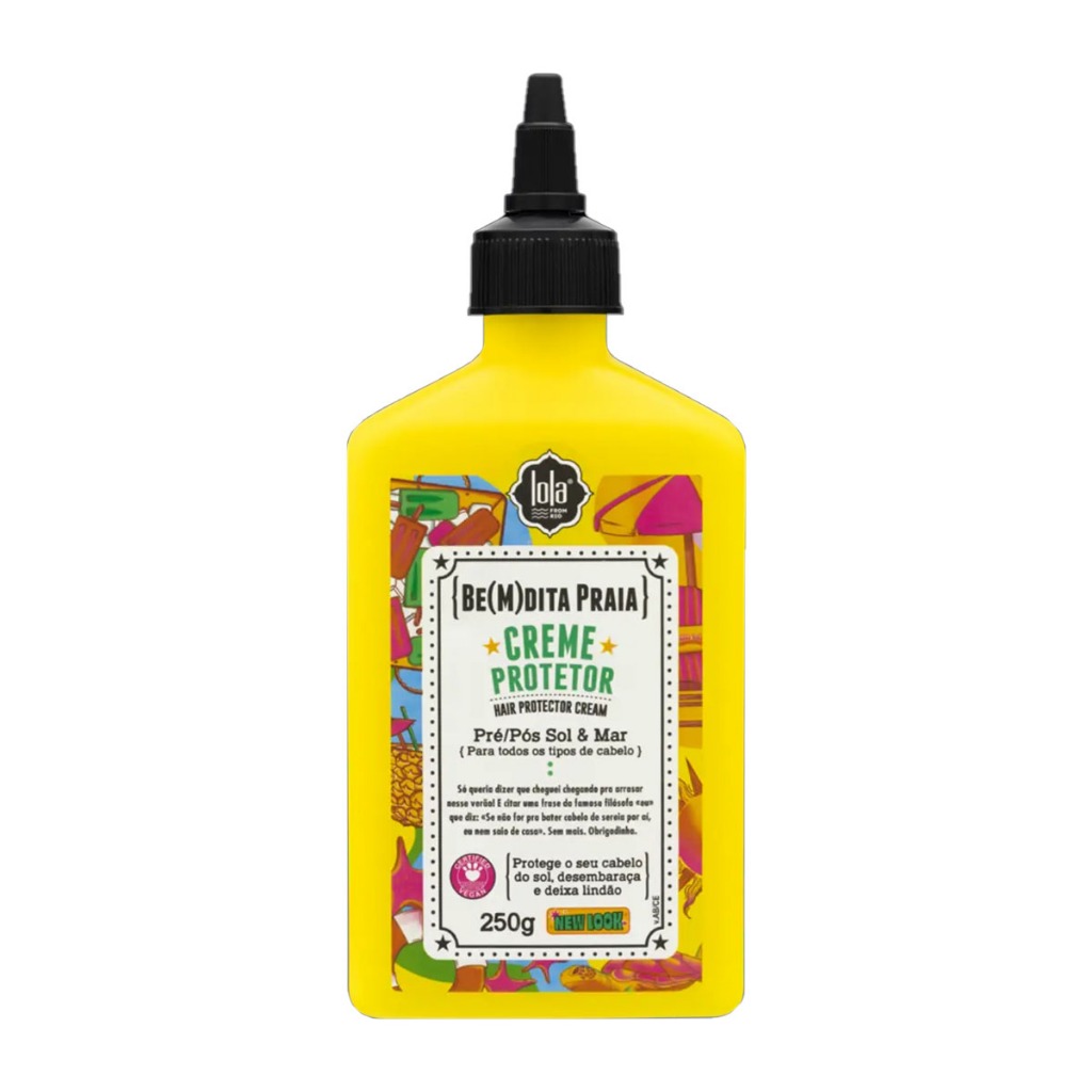 Creme Protetor Pré e Pós Sol Lola Cosmetics Bemdita Gree Praia 250g em Oferta na Shopee
