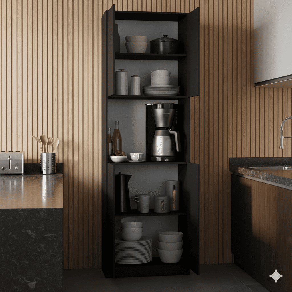 Armário Cozinha Paneleiro Torre Quente Para Micro-ondas E Forno Elétrico Puxador Slim Design em Oferta na Shopee